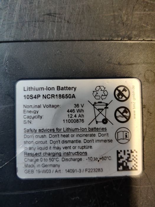 Bateria do roweru elektrycznego Simplon 10S4P