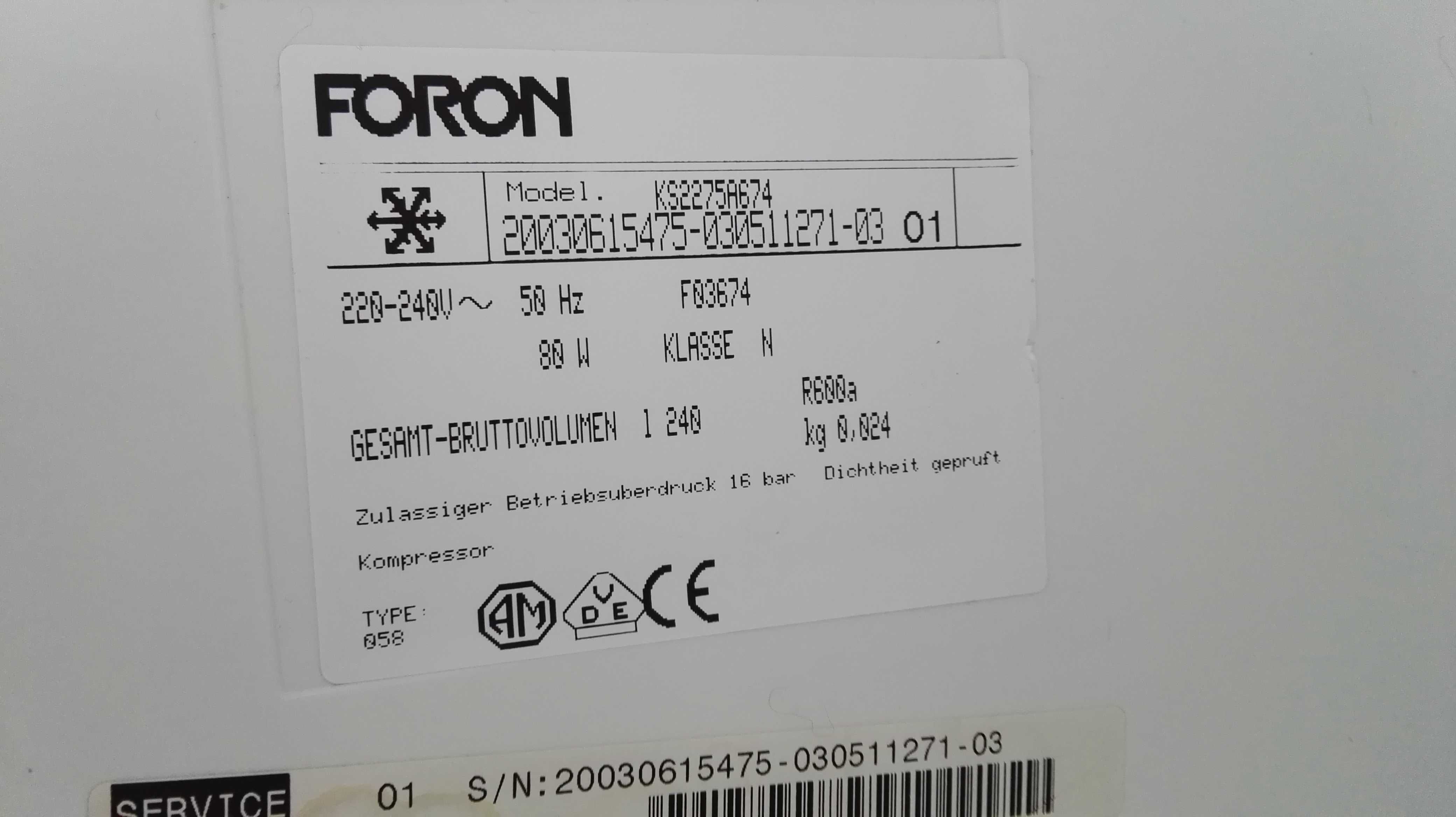 Chłodziarka niemieckiej marki Foron