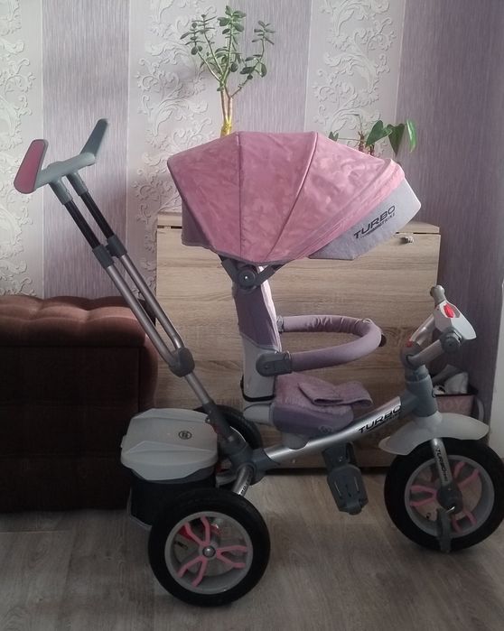 Трьохколісний триколісний велосипед Turbo Trike з батьківською ручкою