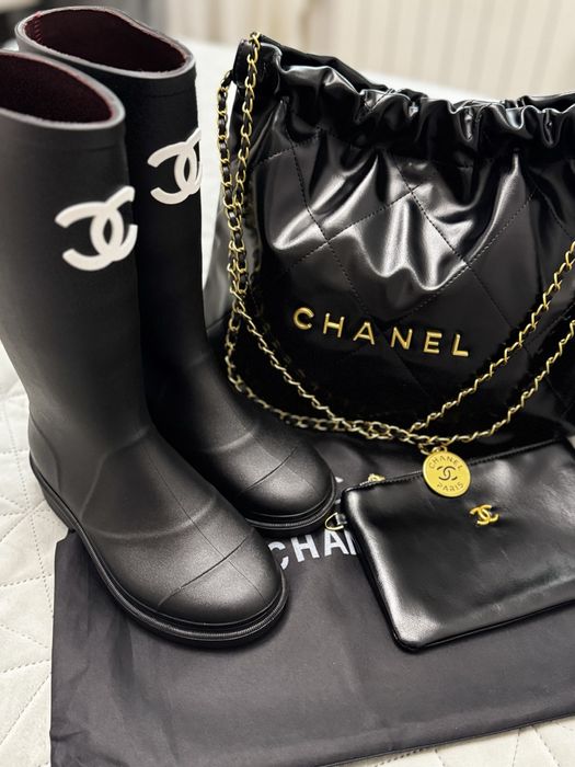 Гумові чоботи Chanel