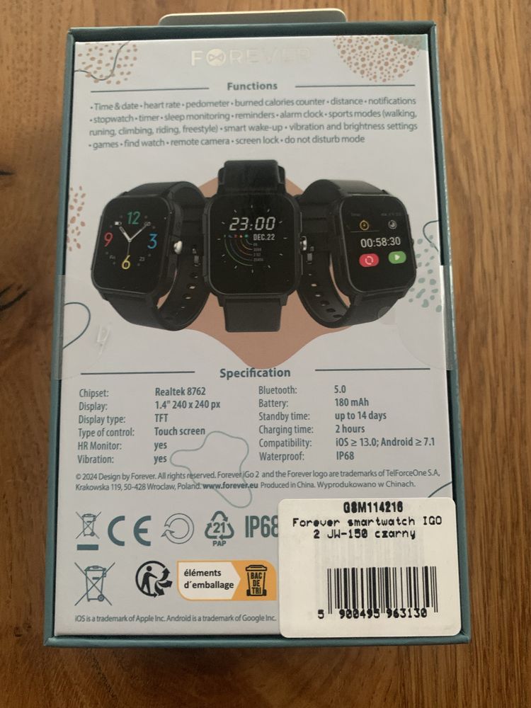Smartwatch FOREVER iG02