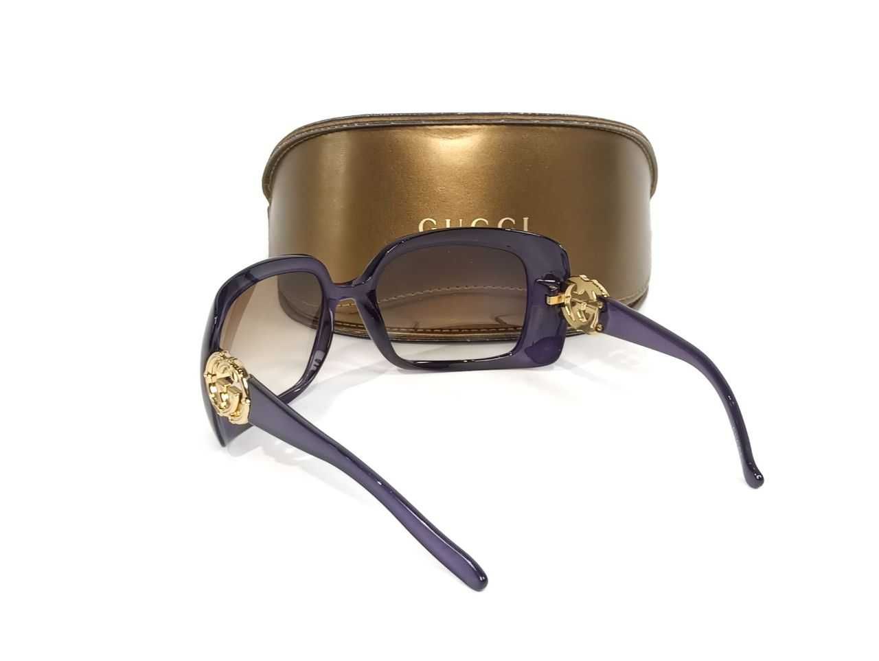 Женские солнцезащитные очки GUCCI Purple Frame Interlocking Оригинал