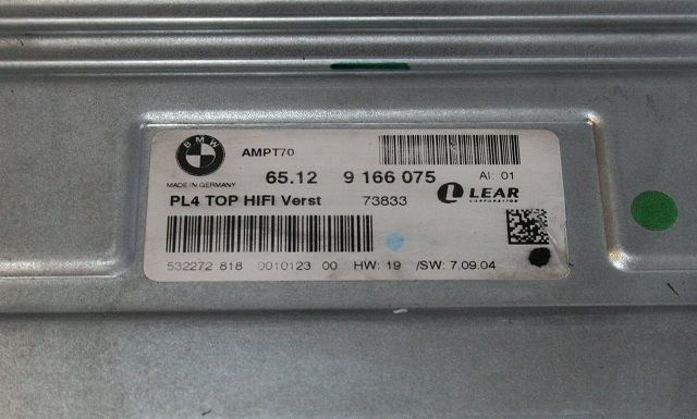 BMW PL4 TOP HIFI - AMPT70 - AMPH1 - LEAR - naprawa wzmacniacz audio