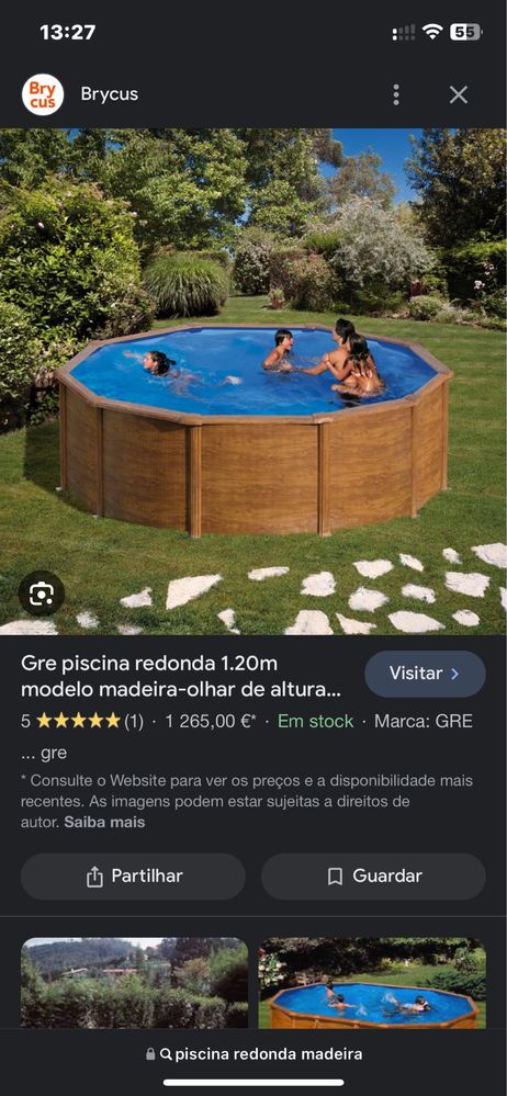 Piscina em madeira