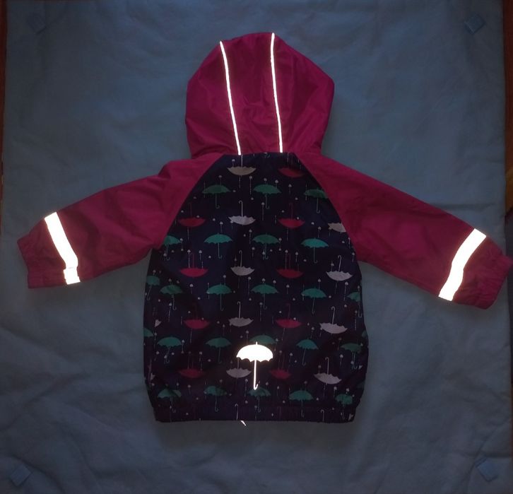 Куртка с светоотражающими элементами  на девочку 2-3 года