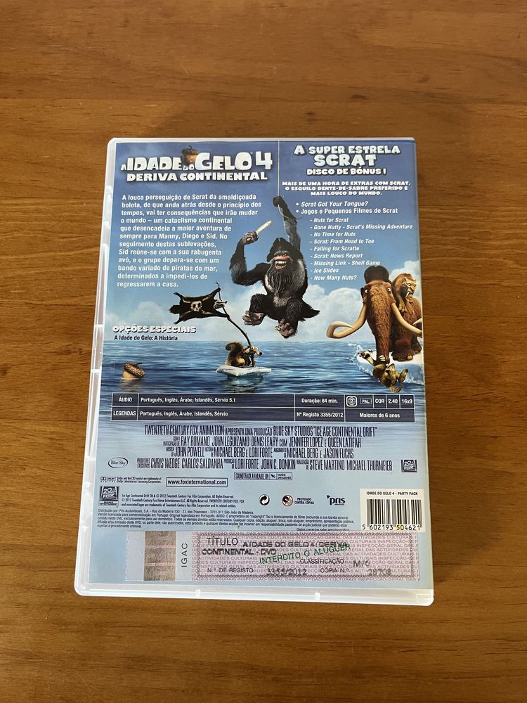 Filme Idade do Gelo 4 com 2 dvd