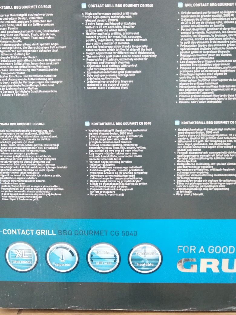Grill elektryczny GRUNDIG