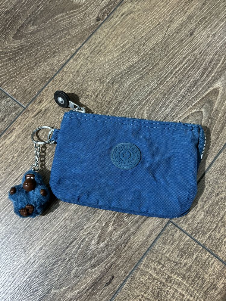 Portfel saszetka niebieska Kipling vintage