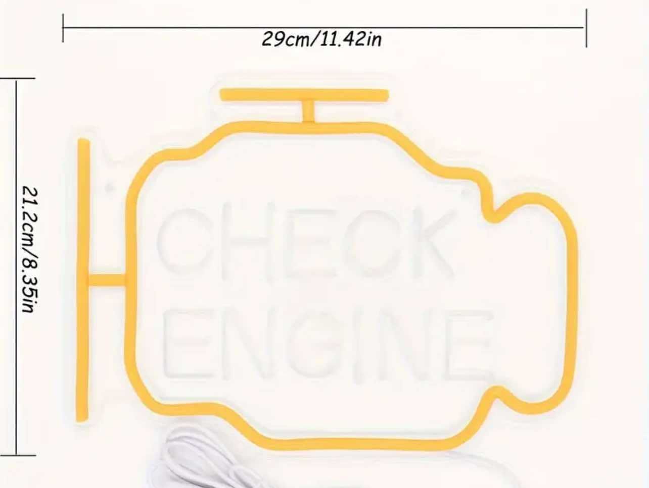 Neon CHECK Engine do warsztatu domu