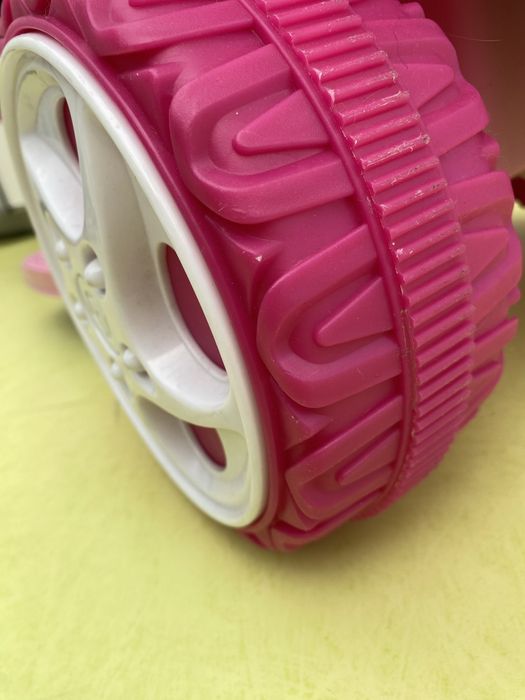 Moto eletrica com 2 velocidades rosa princesa