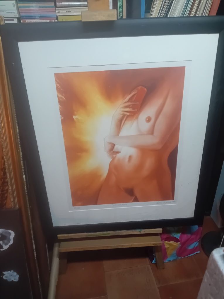 Serigrafia de Vieira  Baptista  com 86 x 100