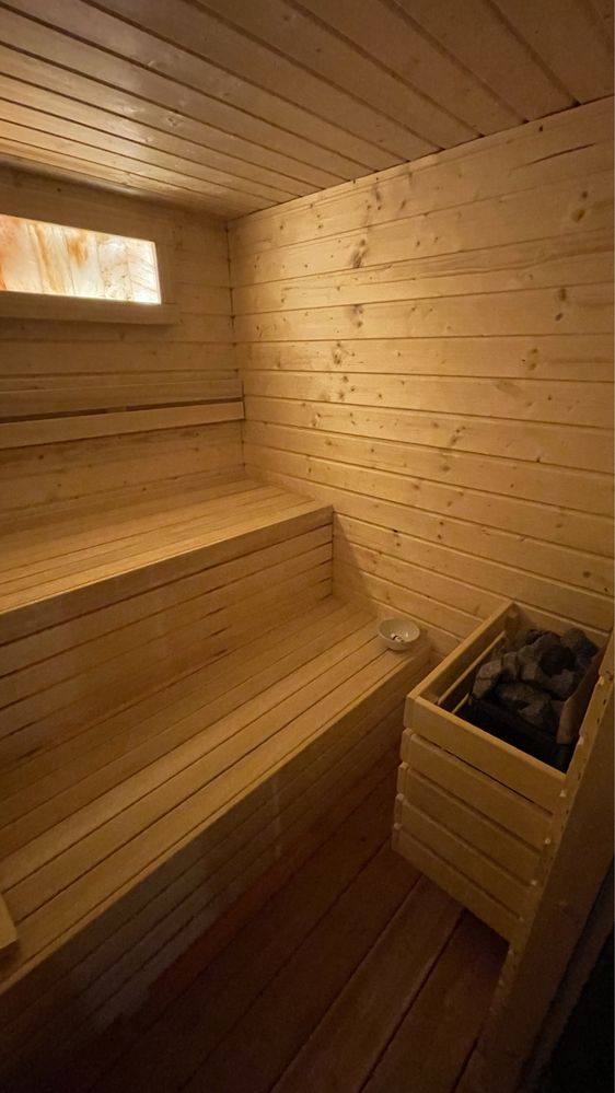 Sauna ogrodowa- Abachi, Harvia, Modrzew