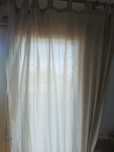 Cortinados tecido bege Ikea