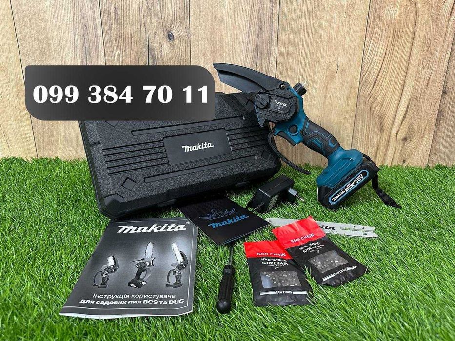 Пила аккумуляторна makita міні 15см макіта мини пила сучкорез 1 АКБ 6А
