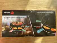 Grill elektryczny przenośny stołowy fondue, raclette, barbecue mięs