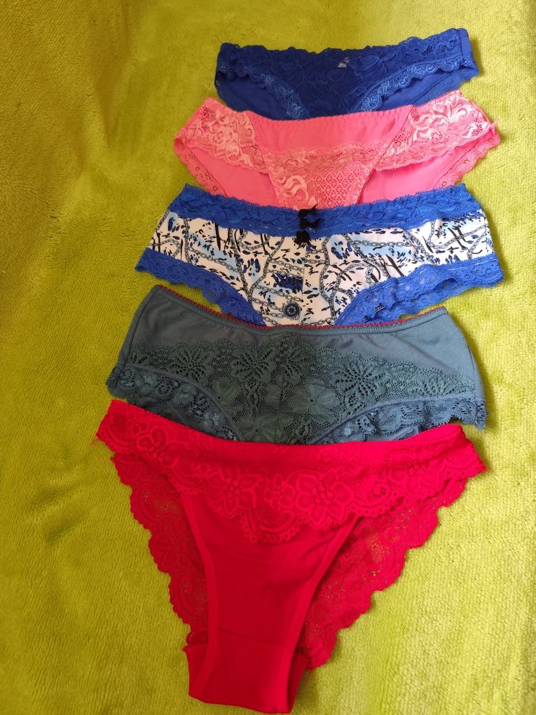 Majtki damskie figi nowe 5 szt