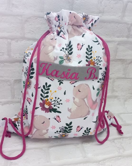 Worek do przedszkola żłobka z imieniem