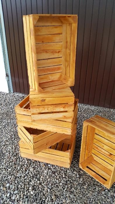 Nowe drewniane skrzynki do ogrodu domu lokalu olchowe