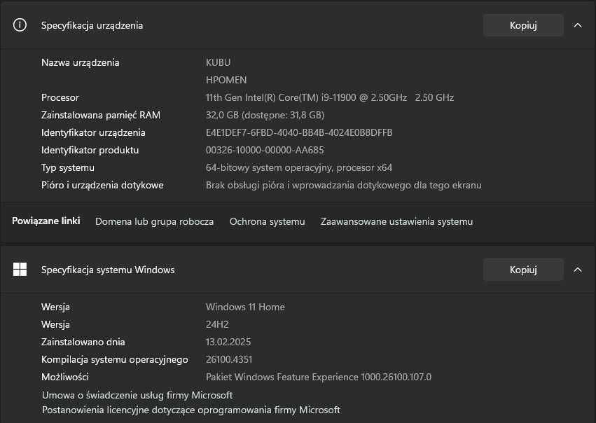 Komputer gamingowy RTX 3090, I9, 32GB RAM DDR4, 1TB+500MB Dysk SSD