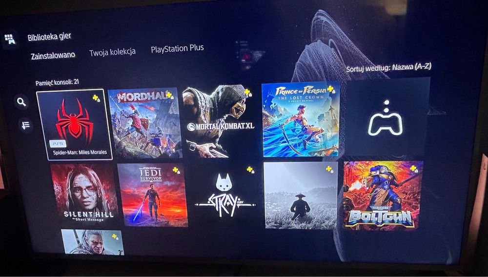 Konsola Sony PlayStation 5 z napedem, grami i licznymi akcesoriami