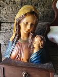 Sygnowane popiersie Carli Matka Boża Maryja