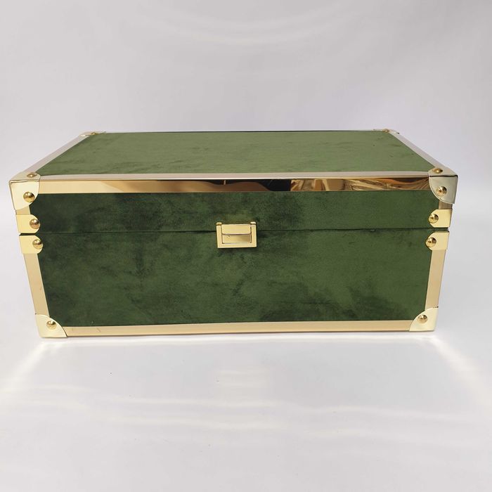CAIXA DE MADEIRA 23674 GREEN 41x24x17 CM.