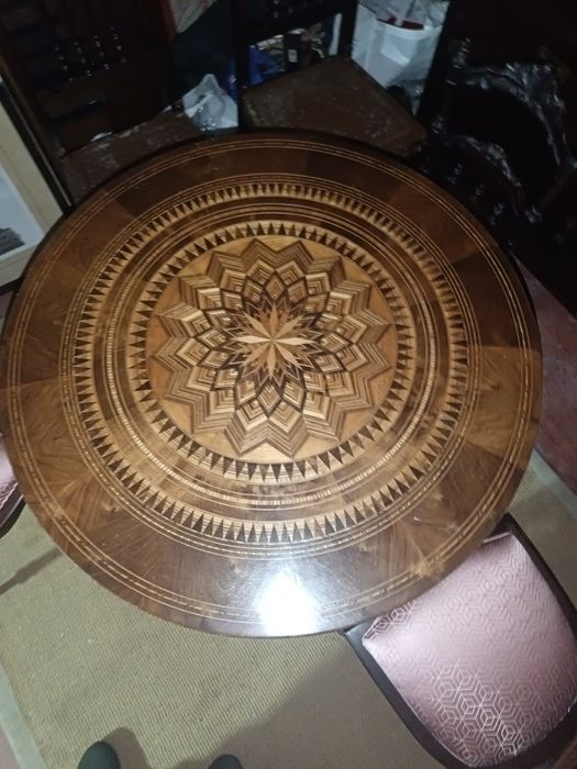 Mesa estilo murano com cadeiras