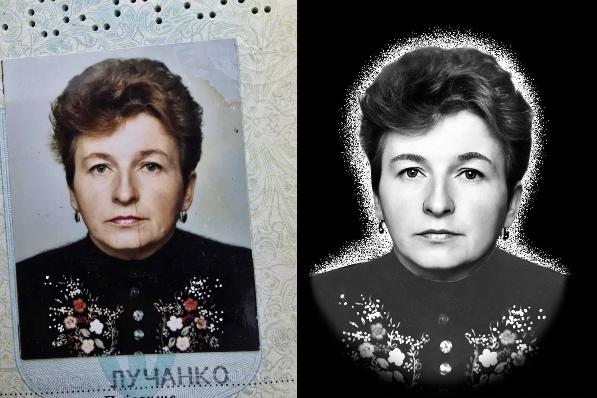 Ретуш фото на памятник 200 грн