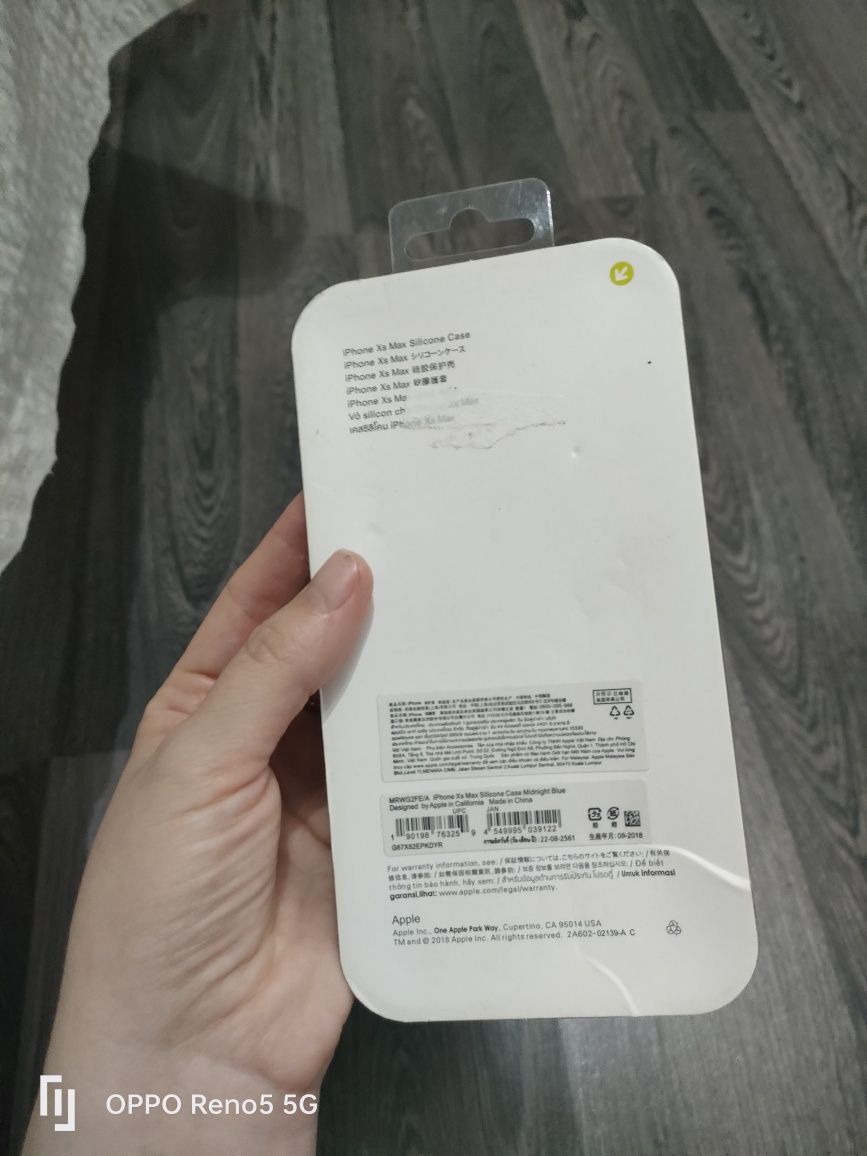 Case do iphone XS max granatowy