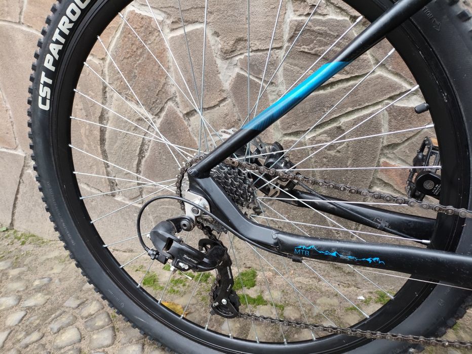 велосипед 29, ГІДРАВЛІЧНІ гальма, АЛЮМІНІЙ, вилка з блокуванн, SHIMANO