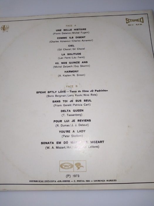 Disco de vinil de Raymond Lefevre, 1973