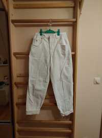 Szerokie białe jeansy rozmiar 42