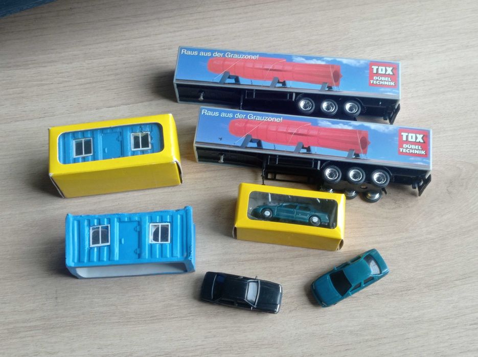 ZESTAW Makieta Diorama modele samochodów ciężarówki kontenery 1:87 h0