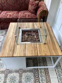 Stół kwadratowy z paleniskiem COSILOFT