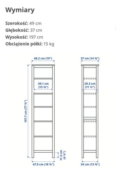 Hemnes Ikea witryna
