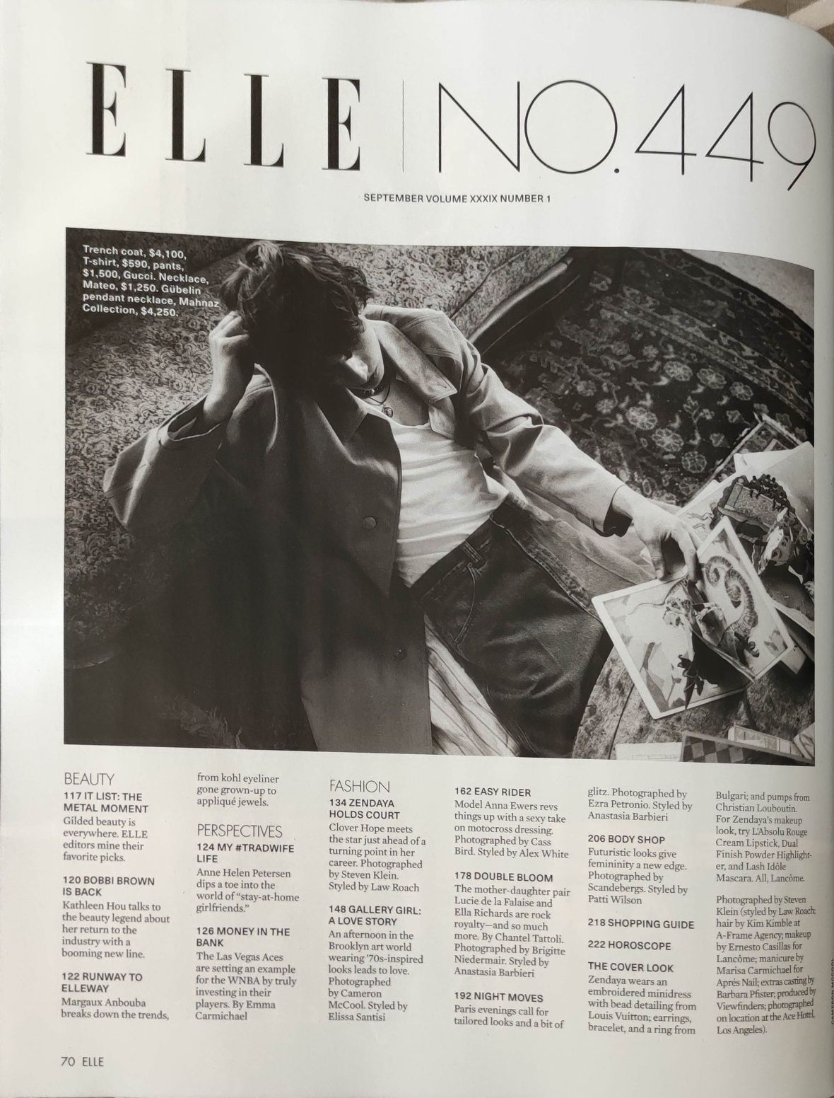 Magazyn ELLE USA Zendaya 9/23 moda, lifestyle trendy