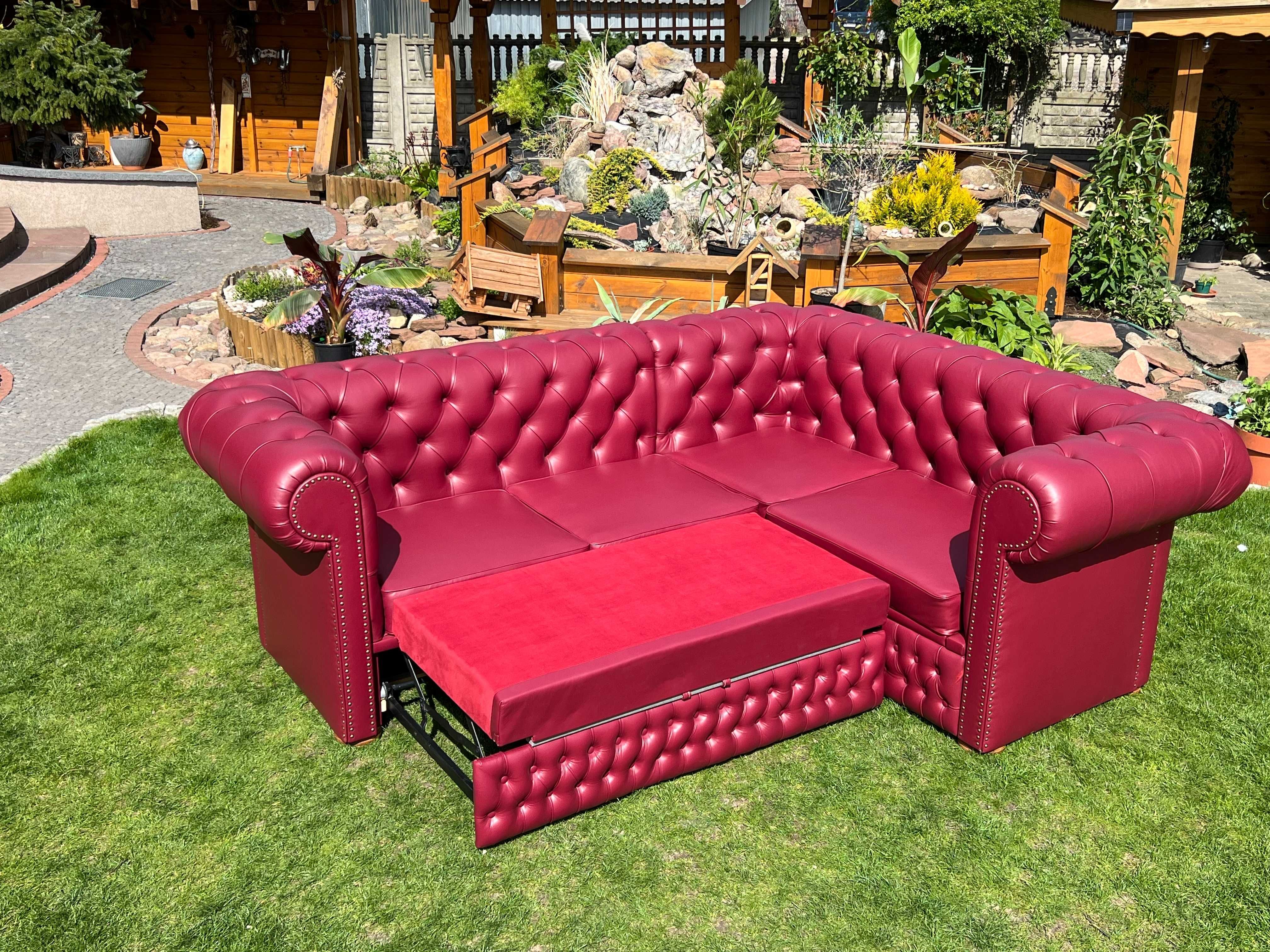 Sofa Chesterfield SKÓRA NATURALNA