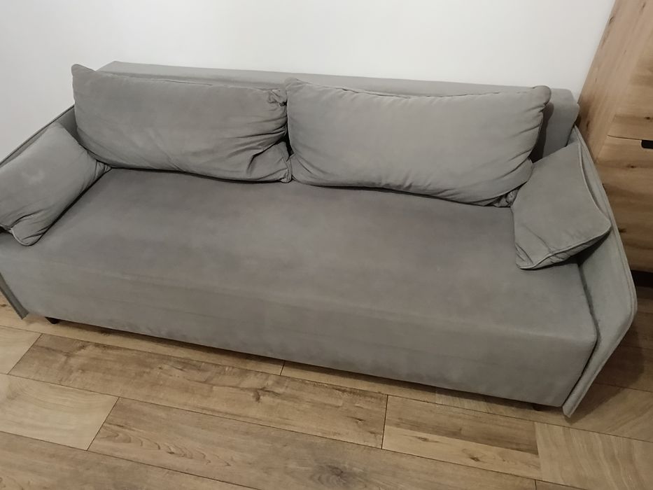 Sofa rozkładana szara BRW