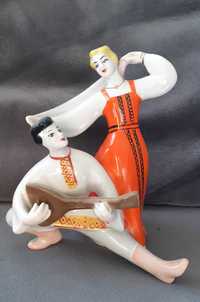 figurka Taniec z bałałajką ceramika połonne zsrr wołyń