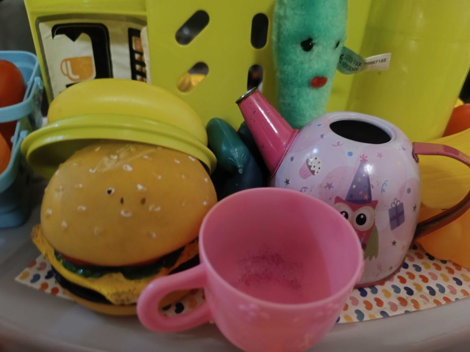 Kuchenka z piekarnikami, owocami, warzywami +pralka kapcie, liczydło!