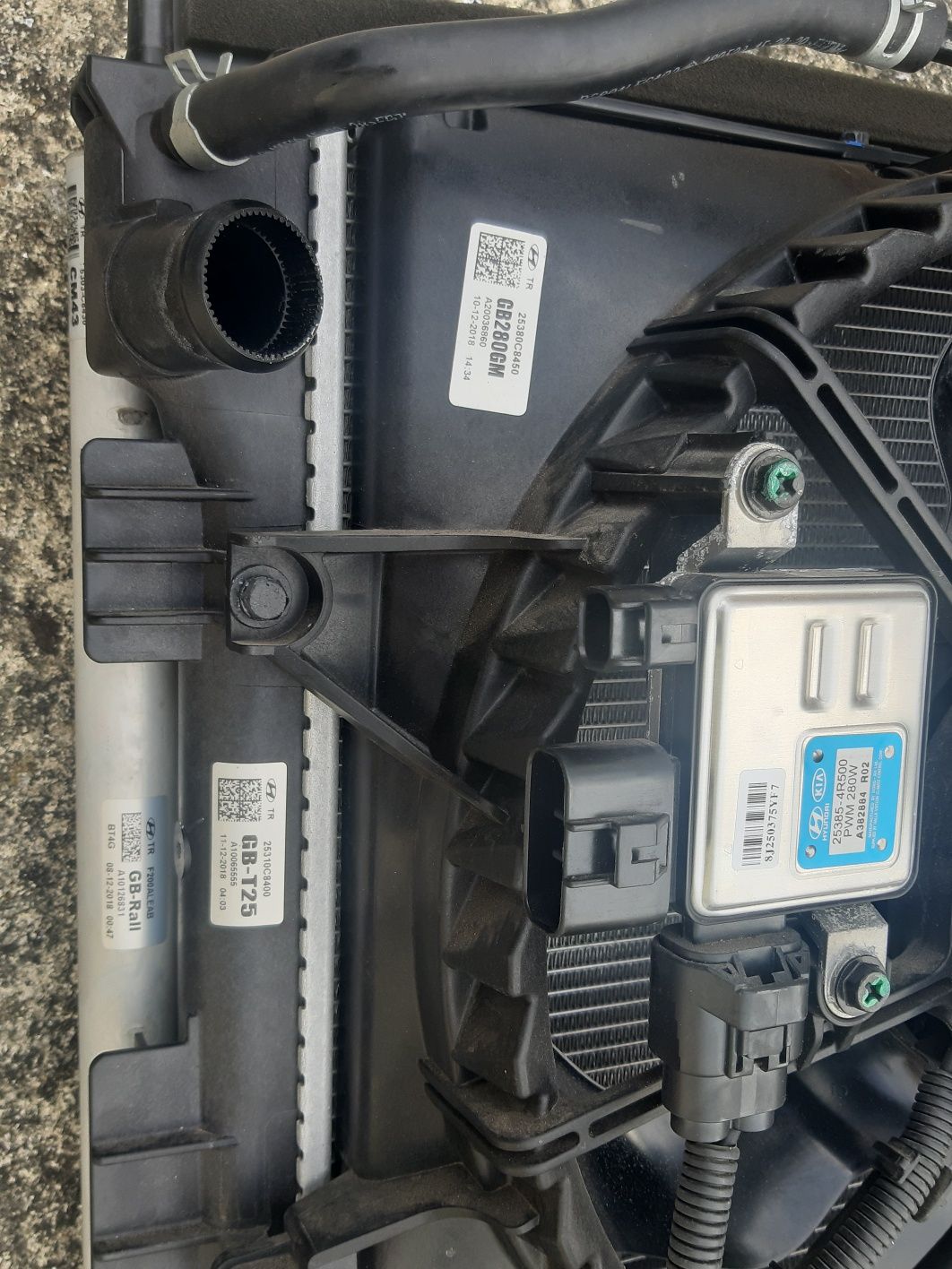 Termo ventilador/ Radiador água e A/C Hyundai i20 2019 Turbo GDi