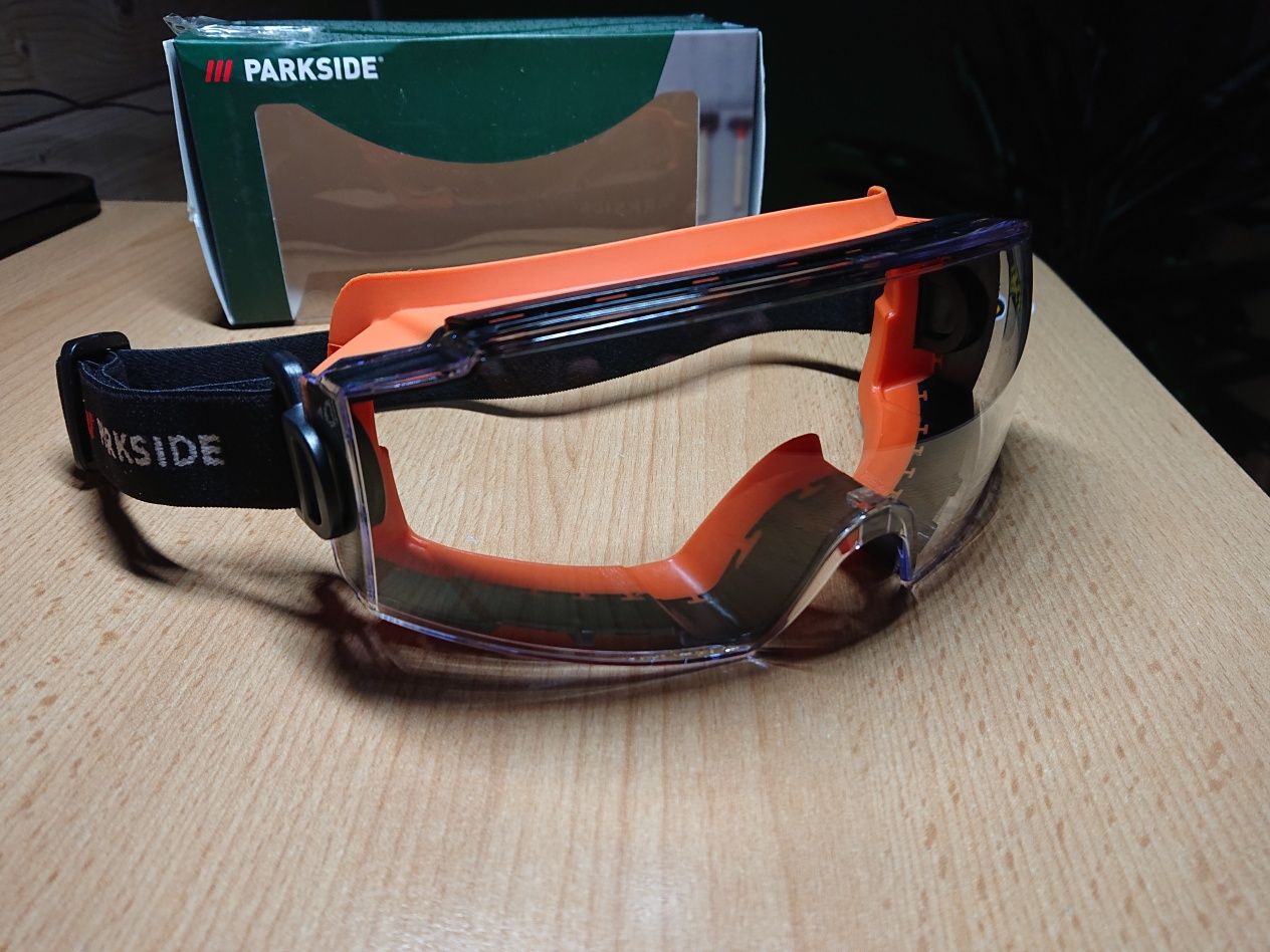 Ochronne Gogle Robocze okulary BHP do warsztatu ogrodu PARKSIDE Nowe