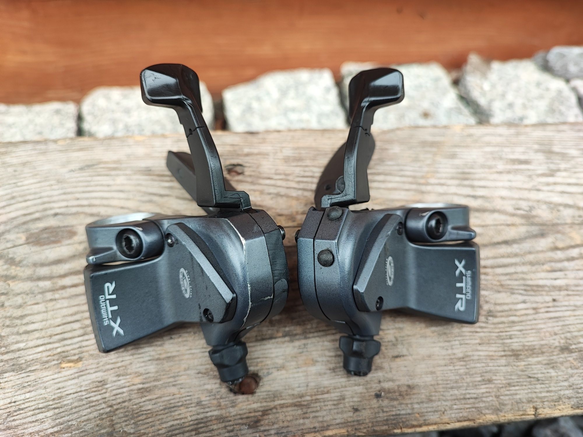 Manetki rowerowe Shimano XTR M952 3x9 retro mtb Deore