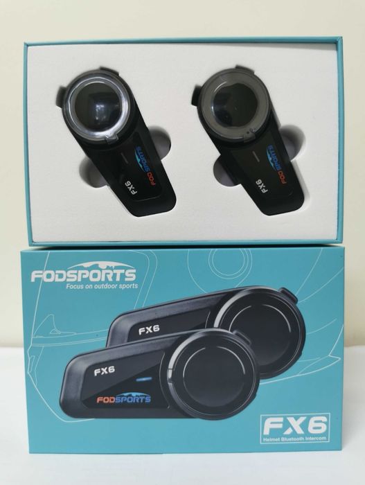 2-Auriculares/intercomunicadores Bluetooth/Radio/Capacete/Motard(NOVO)