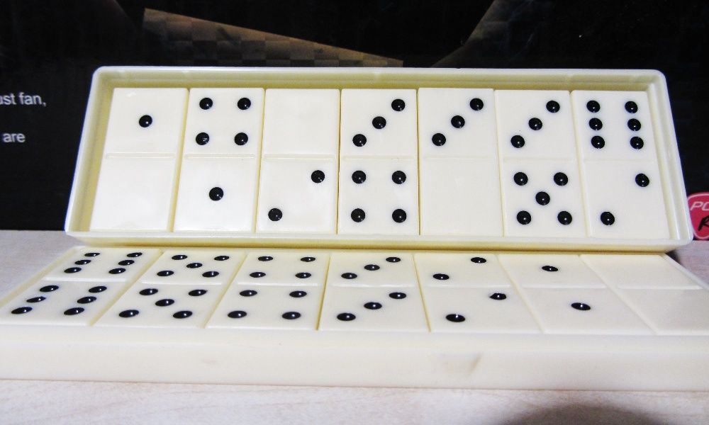 белые кости домино набор для игры в домино dominoes хороший подарок