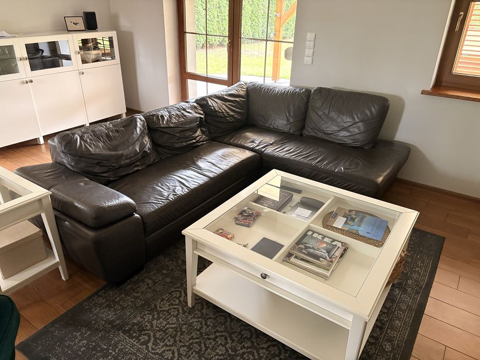 Narożnik skórzany rozkładany