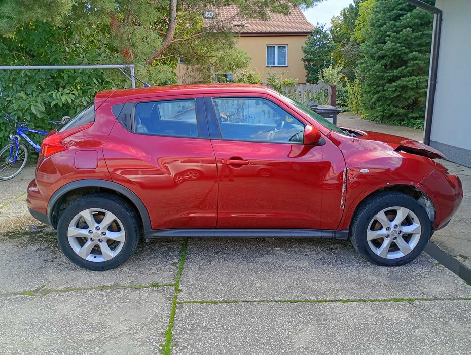 Nissan Juke, 2010 r., 1,6 B, Klimatronik, Uszkodzony