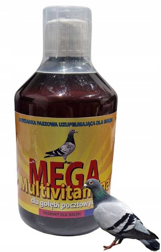 Dla Gołębi Pocztowych MEGA MULTIWITAMINA 500ml IRBAPOL Witaminy