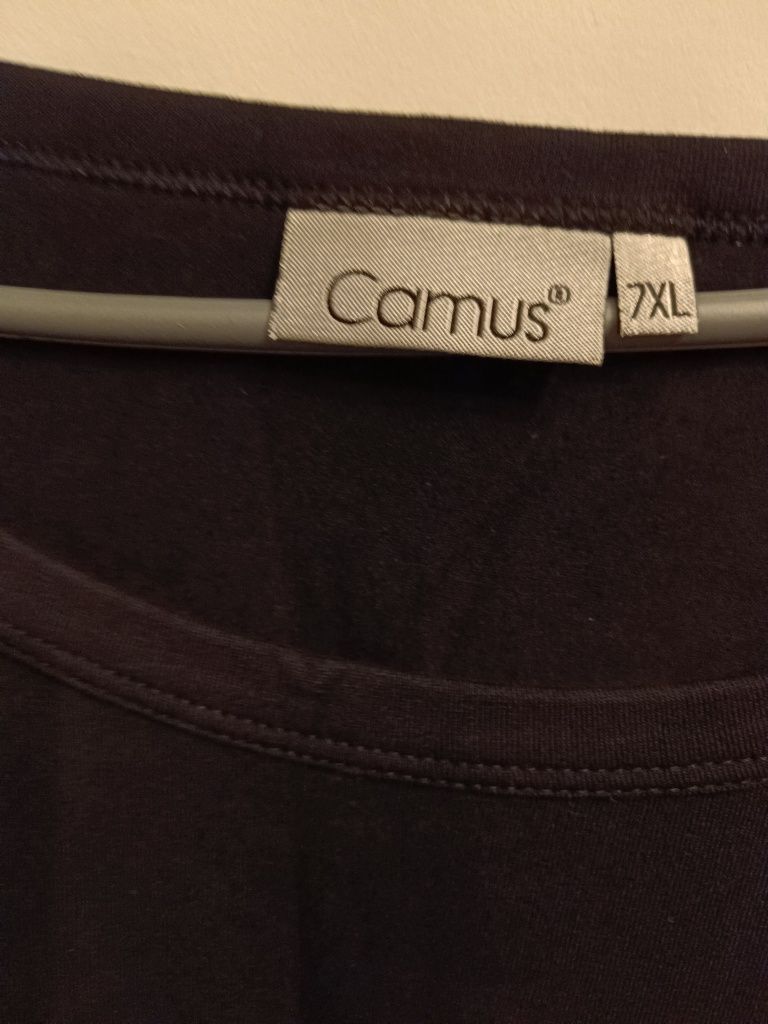 XXXXXXXL Wielka czarna koszulka na ramiączka 7XL bokserka nowa duża