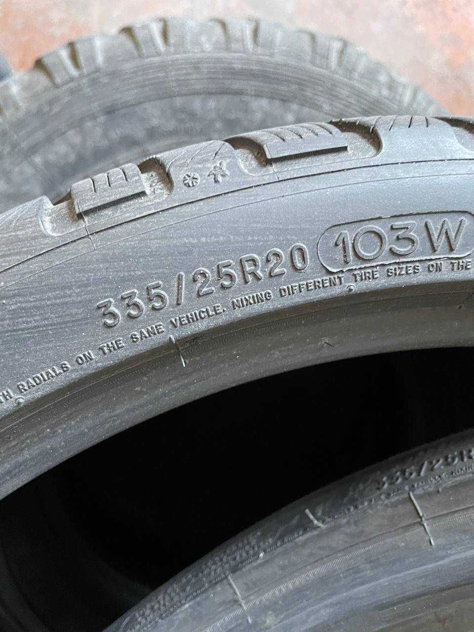Michelin pilot alpin 335/25r20 2017рік пара з дефектом